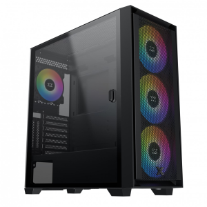 Case Xigmatek ANUBIS PRO 4FX (E-ATX, 4 fan ARGB, Đen) – EN40771