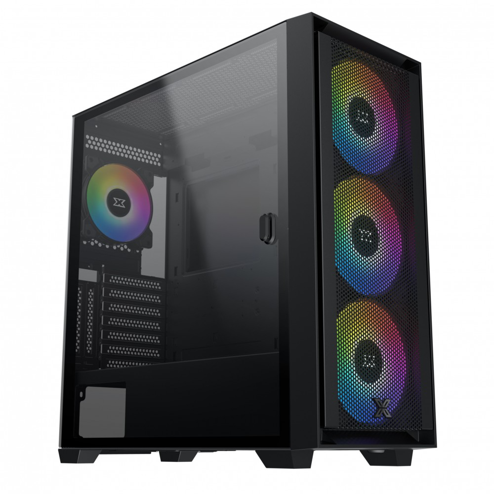 Case Xigmatek ANUBIS PRO 4FX (E-ATX, 4 fan ARGB, Đen) – EN40771