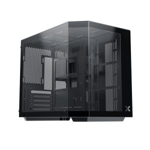 Case Xigmatek Gaming Cubi M Black (No Fan)_EN42775 (MATX, Case Bể Cá Màu Đen)