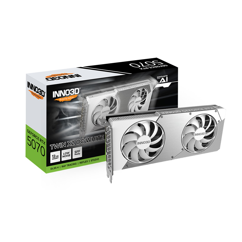 VGA INNO3D RTX5070 TWIN X2 12G OC WHITE