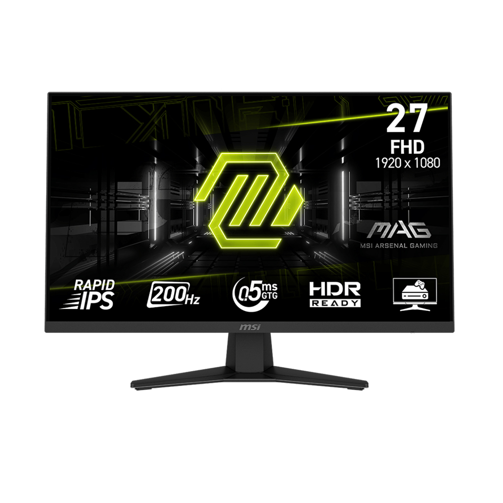 LCD MSI MAG 274F (27” / FHD / IPS / 200Hz / 0.5ms / G-Sync / Phẳng) (BH 36T)
