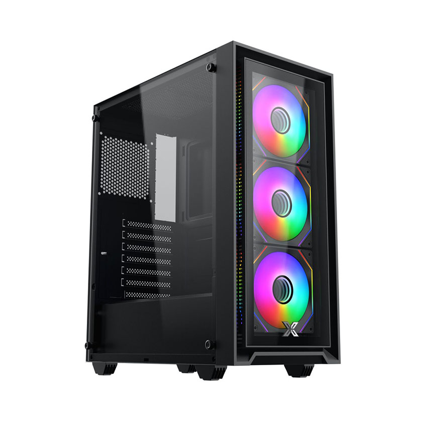 Case Xigmatek Gaming Fly II 3GF (3 Fan)_EN44663 (ATX/Mid Tower/Màu Đen/3 fan vô cực)