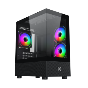 Case Xigmatek Alphard M 3IF (3 Fan)_EN48814 (mATX/Mid Tower/3 fan vô cực) màu đen