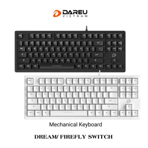 Bàn phím cơ DAREU EK87L v2 BLACK (KHÔNG LED) (Switch: Dream/ Firefly)