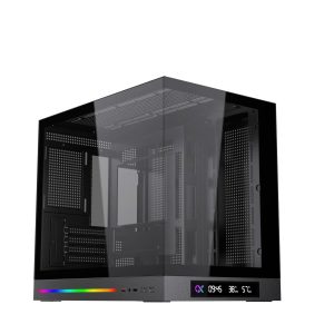 Case Xigmatek Cloud M DGT (No Fan)_EN49859 (M-ATX, case 2 mặt kính, màu đen)