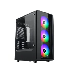 Case Xigmatek MYX 3F (Matx, 3 fan RGB, Đen) – EN49118