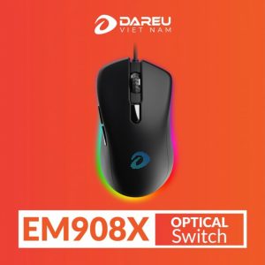 Mouse DAREU EM908X Black (RGB) ( quang cơ )
