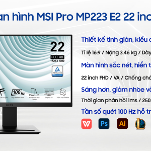LCD MSI PRO MP223 E2 (FHD/VA/100HZ/1MS ) (BH 24T)