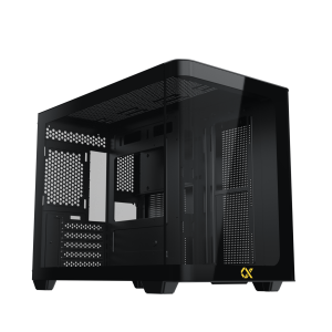 Case Xigmatek Pano M (No Fan)_ EN46193 (Micro-ATX, mini ITX ,case bể cá màu đen)