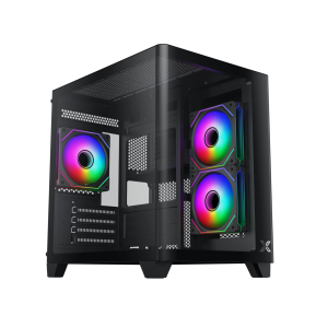 Case Xigmatek Gaming Pano M Nano 3IF_EN49347 (MATX, Case Bể Cá Màu Đen )